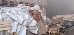 Россияне сожгли в Запорожье склад с гуманитаркой на 3 млн долларов. ВИДЕО