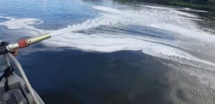 Россия снова страдает от масштабного разлива топлива на реке Енисей