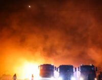 Россия ударила по спасателям, которые тушили пожар в Нежине. ФОТО