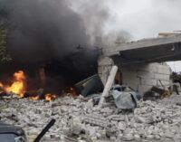 Пожар в Киевской области в результате попадания вражеского БПЛА: подробности