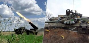 Украинские бойцы уничтожили 8 оккупантов, танк и пушку. ВИДЕО