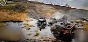 Бойцы с помощью дронов уничтожили переправу россиян. ВИДЕО