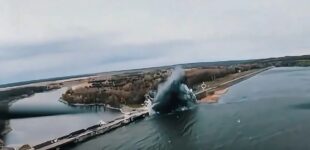 Россия нанесла удар управляемыми авиабомбами по Печенежскому водохранилищу. ВИДЕО