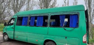 Российские войска обстреляли автобус в Днепропетровской области