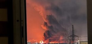 В Ярославле РФ дроны атаковали НПЗ «Славнафта-ЯНОС». ВИДЕО