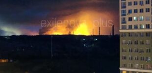 В Рязани после серии взрывов вспыхнул пожар: атака на нефтеперерабатывающий завод