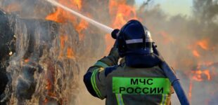 В Ставропольском крае РФ после атаки дронов вспыхнул пожар на химическом заводе «Азот»