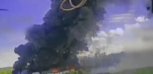 Украинские дроноператоры уничтожили склад горючего в Шебекино Белгородской области РФ