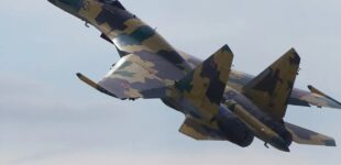 Украинские бойцы показали подбитый российский Су-35