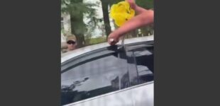 В  Курортном переулке Одессы мужчину в автомобиле заблокировали и залили газом. ВИДЕО
